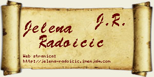 Jelena Radoičić vizit kartica